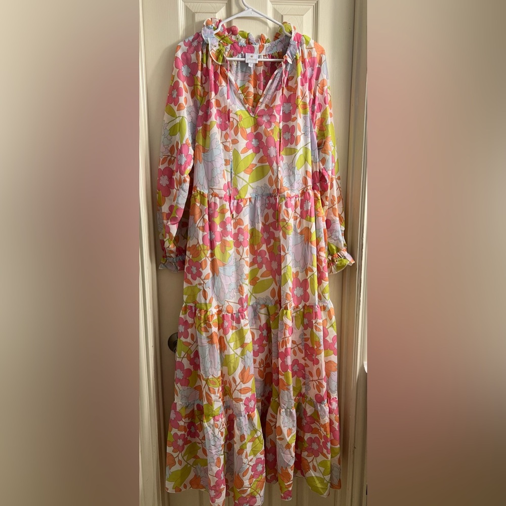 J.Marie Vibrant Floral Maxi Dress